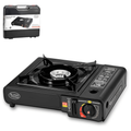 Hornilla de gas portátil y ligera Alpine Cuisine para exteriores e interiores. Camping, camper, caravana. DiSALMA ADVENTURE
