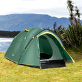 Tienda de campaña tipo domo Outsunny para 2 personas, 3-4 personas, resistente a la intemperie. DiSALMA ADVENTURE