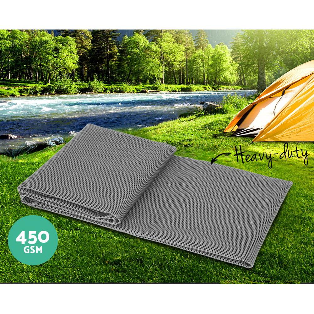 Alfombrillas de malla Weisshorn de 6 m x 2,5 m para anexos de caravanas y camping. DiSALMA ADVENTURE