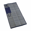 Alfombra de Picnic Rayas Azul Marino 90x180 cm Versa