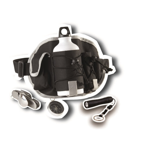 Riñonera para acampar + accesorios. DiSALMA ADVENTURE