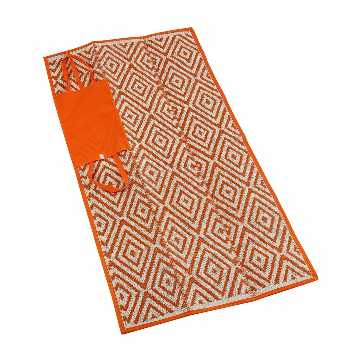 Esterilla de Picnic Rombos Naranja 90x180 cm Versa