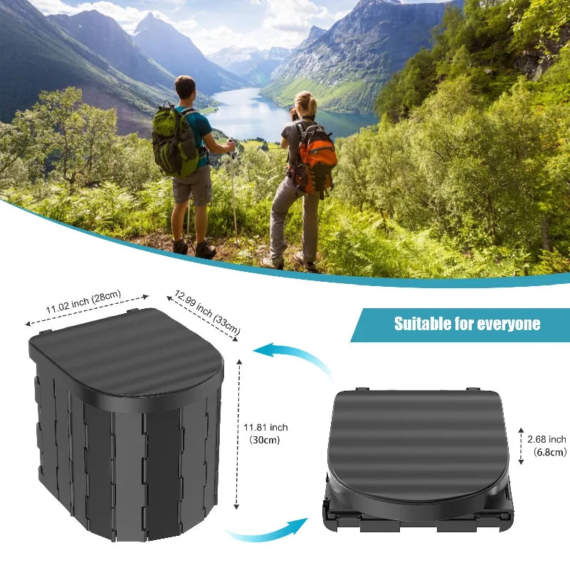 Inodoro portátil plegable para camping, caravanas, autocaravana. DiSALMA ADVENTURE