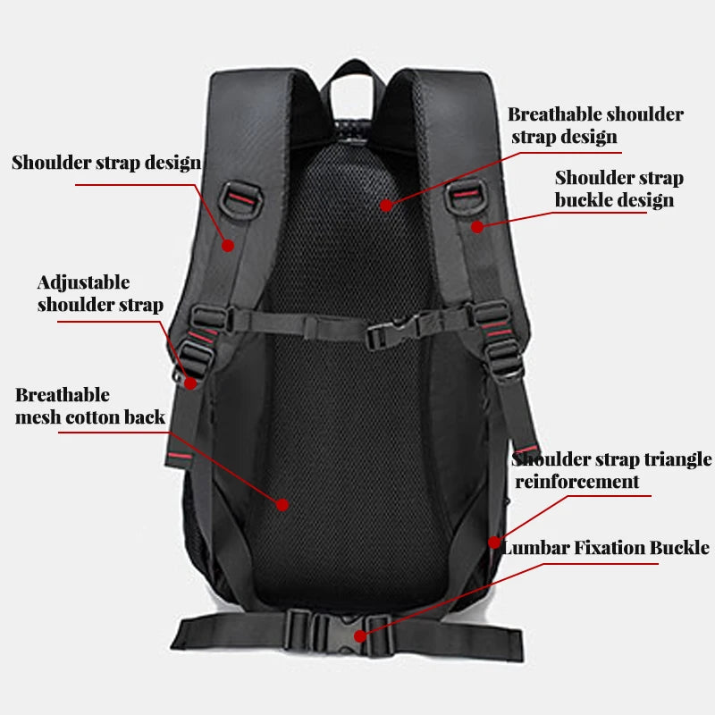 Mochila Ligera Impermeable Para Senderismo Al Aire Libre De 40L. DiSALMA ADVENTURE