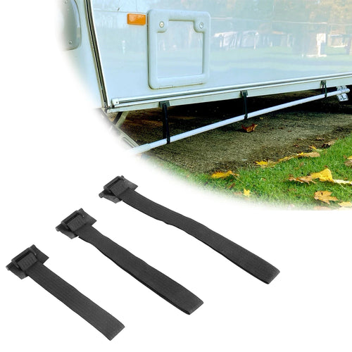 6 abrazaderas para tuberías de aguas residuales de caravana +  cables EHU para agua potable. DiSALMA ADVENTURE