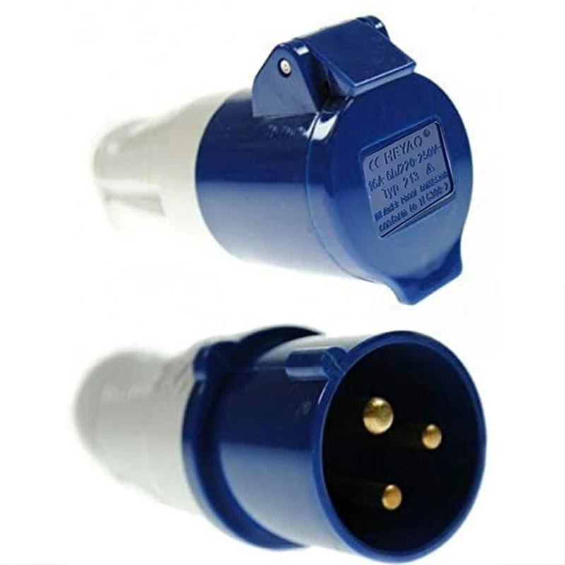Adaptador de enchufe de conexión para automóvil, caravana, adaptador de enchufe principal, adaptador de sitio de conexión de 3 pines para red eléctrica. DiSALMA ADVENTURE