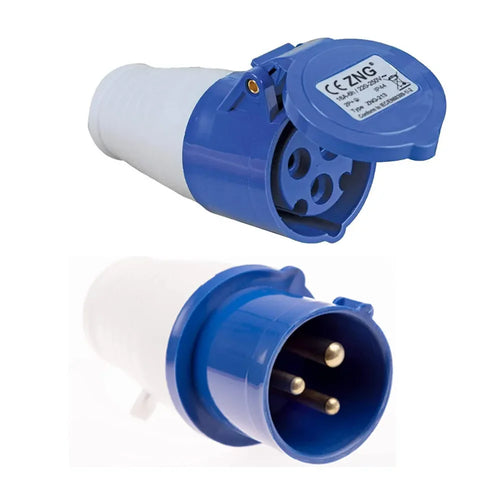 Adaptador de enchufe de conexión para automóvil, caravana, adaptador de enchufe principal, adaptador de sitio de conexión de 3 pines para red eléctrica. DiSALMA ADVENTURE