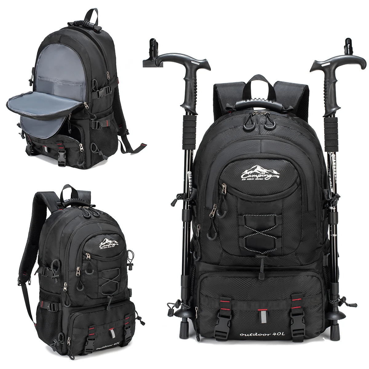 Mochila Ligera Impermeable Para Senderismo Al Aire Libre De 40L. DiSALMA ADVENTURE