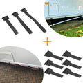 6 abrazaderas para tuberías de aguas residuales de caravana +  cables EHU para agua potable. DiSALMA ADVENTURE