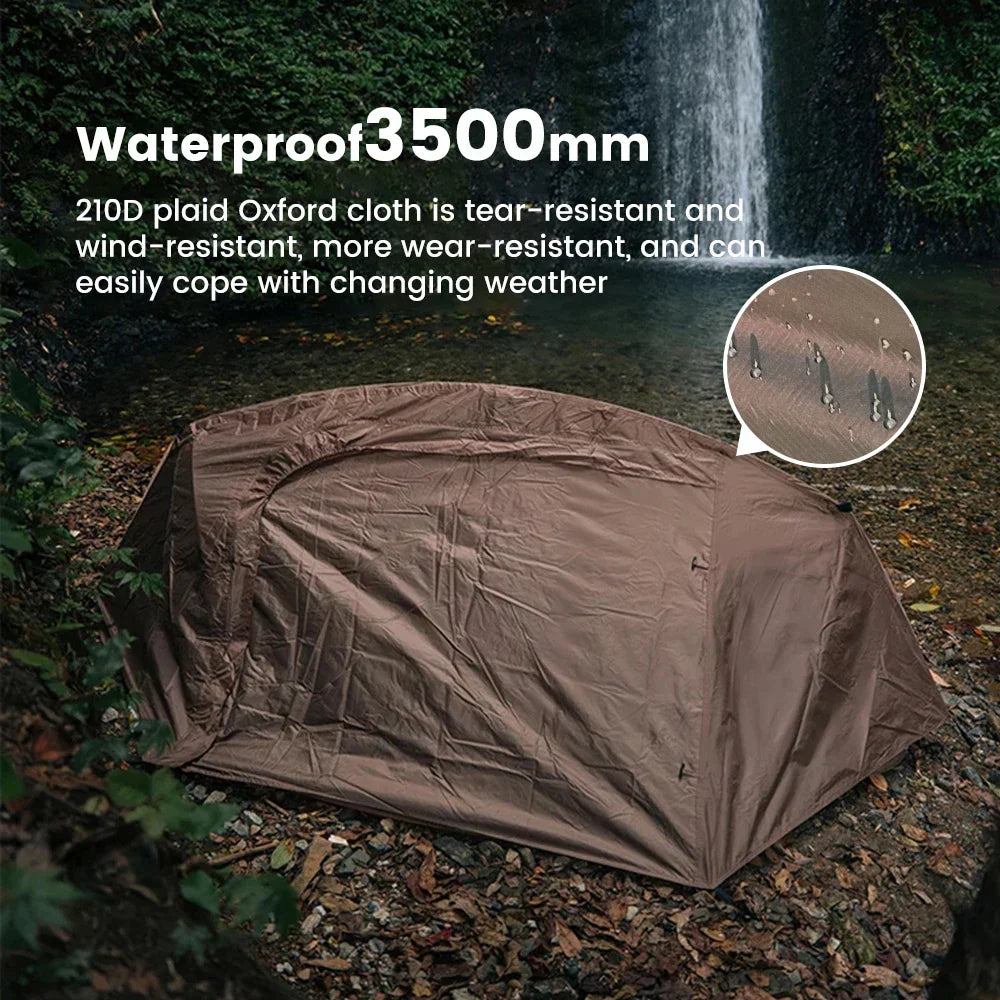 Tienda táctica para senderismo en solitario. Camping, camper. DiSALMA ADVENTURE