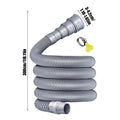 Manguera de desagüe plegable para caravanas de 3 m – Kit a prueba de fugas con adaptador ajustable DiSALMA ADVENTURE