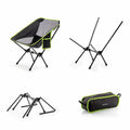 Silla de camping plegable InnovaGoods negro reacondicionada DiSALMA ADVENTURE