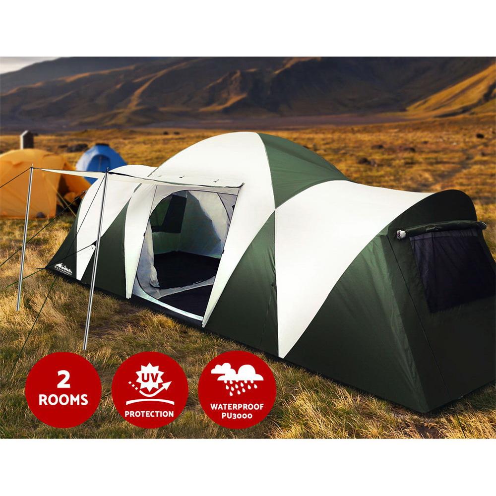 Tienda de campaña familiar Weisshorn para 12 personas, ideal para senderismo y playa (3 habitaciones) DiSALMA ADVENTURE
