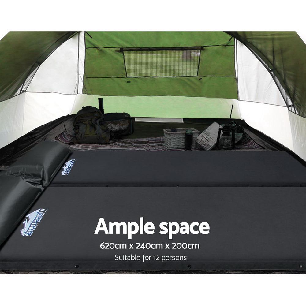 Tienda de campaña familiar Weisshorn para 12 personas, ideal para senderismo y playa (3 habitaciones) DiSALMA ADVENTURE