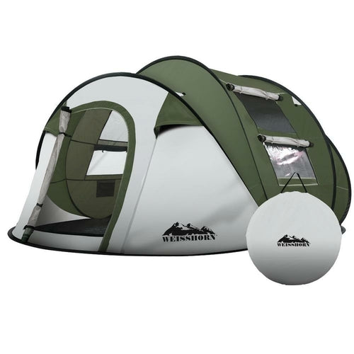 Tienda de campaña Weisshorn Instant Up para 4-5 personas. Tiendas de campaña emergentes para toda la familia. DiSALMA ADVENTURE