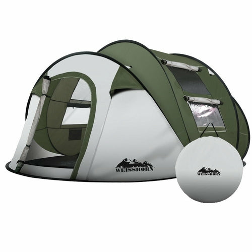 Tienda de campaña Weisshorn Instant Up para 4-5 personas. Tiendas de campaña emergentes para toda la familia. DiSALMA ADVENTURE