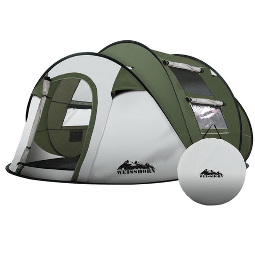 Tienda de campaña Weisshorn Instant Up para 4-5 personas. Tiendas de campaña emergentes para toda la familia. DiSALMA ADVENTURE