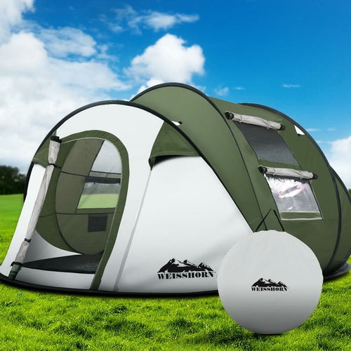 Tienda de campaña Weisshorn Instant Up para 4-5 personas. Tiendas de campaña emergentes para toda la familia. DiSALMA ADVENTURE