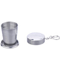 Vaso plegable de acero inoxidable.DiSALMA ADVENTURE