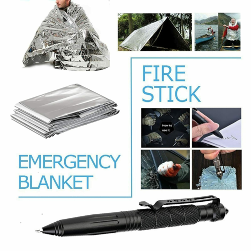Kit de equipo de supervivencia de emergencia 14 en 1, herramientas tácticas para acampar. DiSALMA ADVENTURE