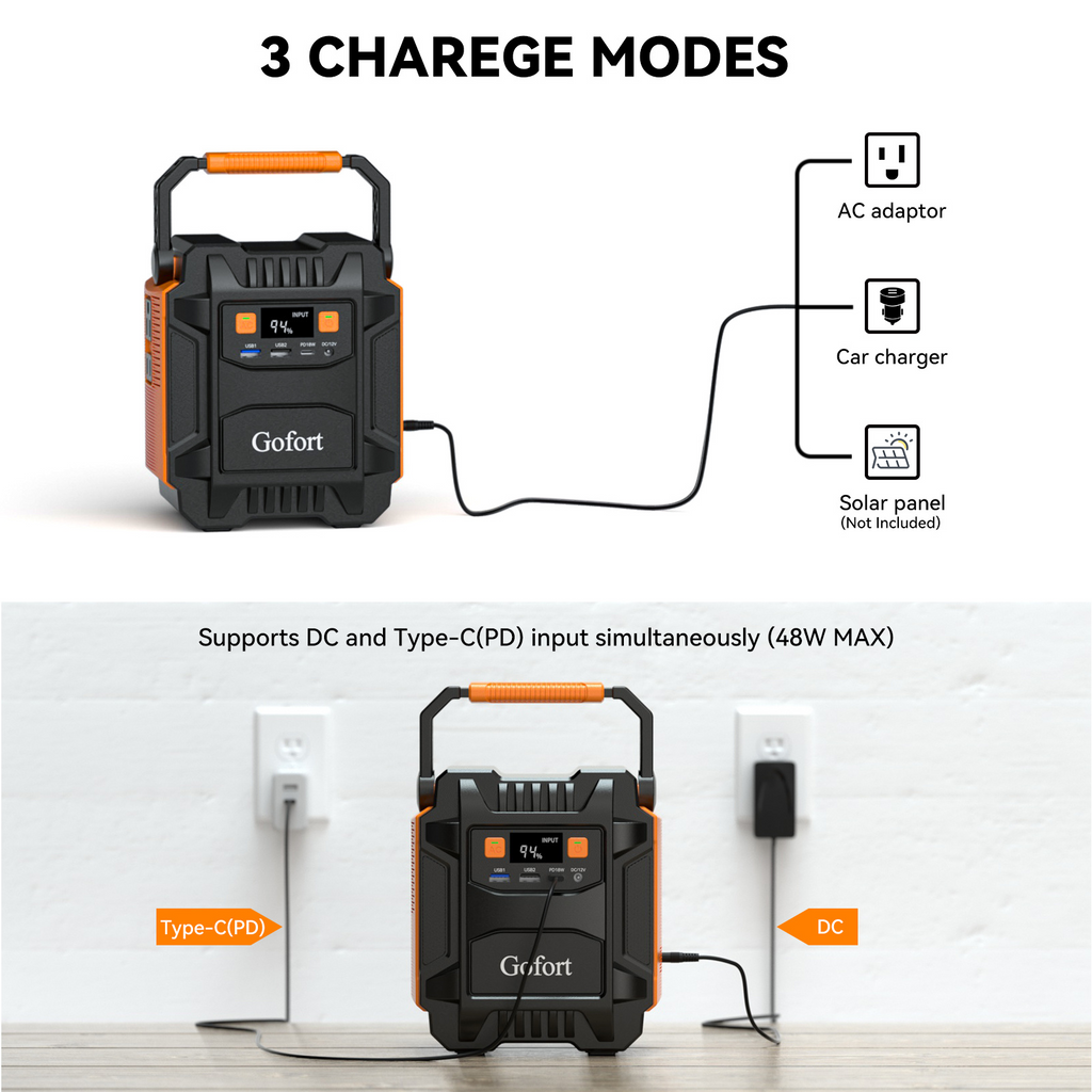 Batería externa con generador solar de 200 W, estación de energía portátil para acampar. DiSALMA ADVENTURE