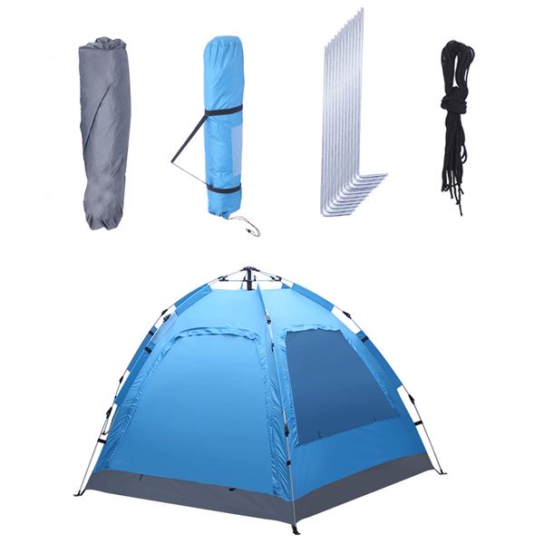 Tienda de campaña familiar automática, de montaje instantáneo e impermeable para acampar y hacer senderismo. DiSALMA ADVENTURE