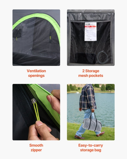 Tienda de campaña para camioneta, apta para camionetas de 1,67 a 1,83 m (5,5 a 6,0 pies), impermeable. DiSALMA ADVENTURE