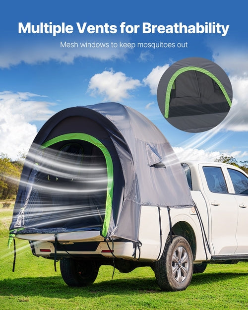 Tienda de campaña para camioneta, apta para camionetas de 1,67 a 1,83 m (5,5 a 6,0 pies), impermeable. DiSALMA ADVENTURE