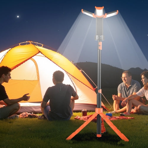 Linterna de trabajo LED con soporte, 10 Ah, linterna de camping inalámbrica recargable. DiSALMA