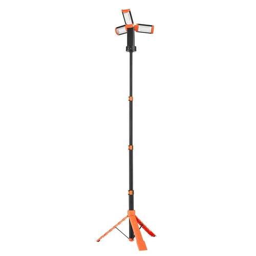 Linterna de trabajo LED con soporte, 10 Ah, linterna de camping inalámbrica recargable. DiSALMA