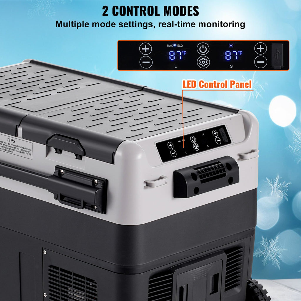 Refrigerador portátil para coche, ideal camping, refrigerador para coche de 12 voltios, 40 L DiSALMA ADVENTURE