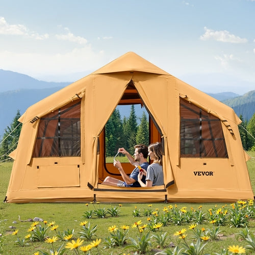 Tiendas de campaña inflables para acampar, tienda de campaña inflable de fácil montaje para 8-12 personas. DiSALMA ADVENTURE