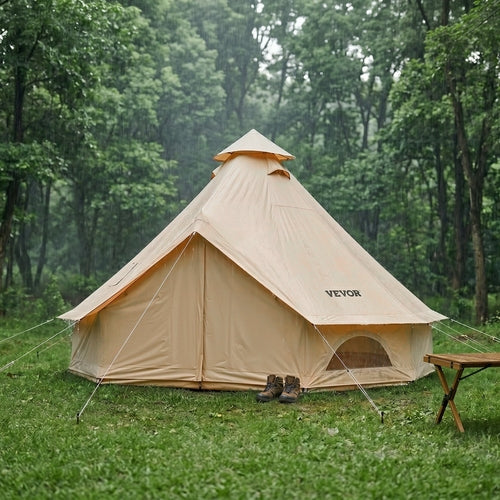 Tienda de campaña Oxford Bell Tent, tienda tipo yurta de 4 m para 4 estaciones con salida para estufa.DiSALMA ADVENTURE
