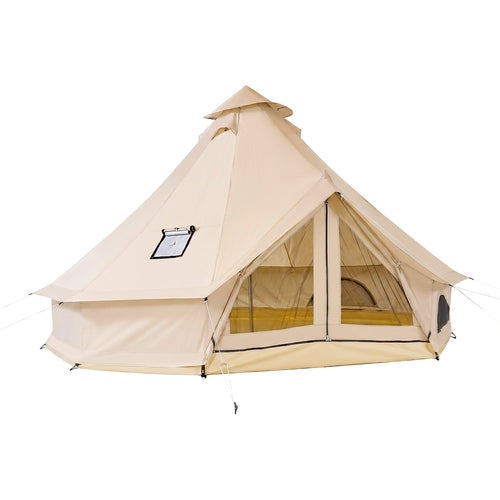 Tienda de campaña Oxford Bell Tent, tienda tipo yurta de 4 m para 4 estaciones con salida para estufa.DiSALMA ADVENTURE