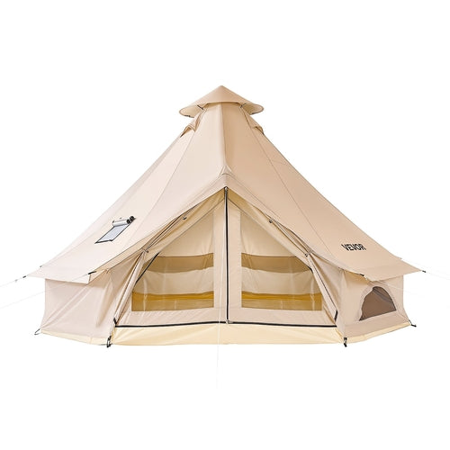 Tienda de campaña Oxford Bell Tent, tienda tipo yurta de 4 m para 4 estaciones con salida para estufa.DiSALMA ADVENTURE