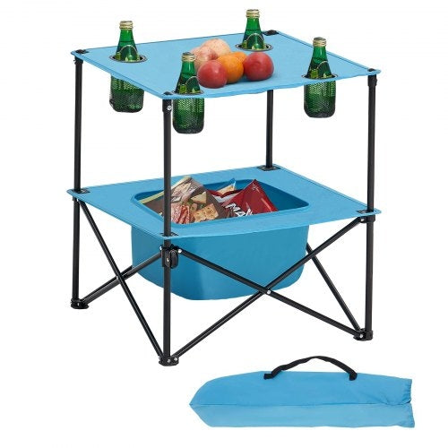Mesa plegable de camping, mesa de picnic portátil y ligera para exteriores, 600D. DiSALMA ADVENTURE